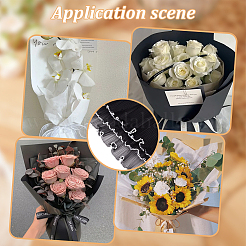 Papier de maille d'emballage de bouquet de fleurs en polyester&nbsp;DIY-WH0542-38A