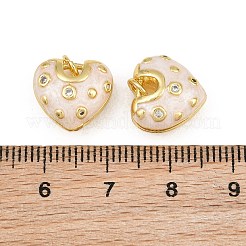 Latón micro pavimenta claro cubic zirconia encantos&nbsp;CU-CBAA571-12G