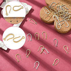 40 шт. двухцветная долговечная латунная швенза KK-SC0006-51