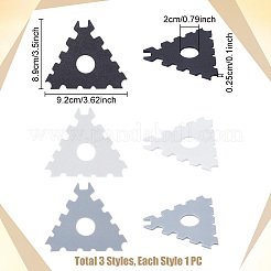 3 set di 3 utensili per la rifinitura della ceramica in plastica tutto in uno&nbsp;CELT-UN0001-07