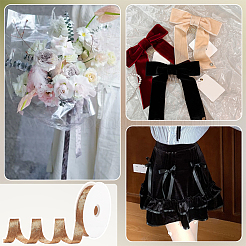 Плоская бархатная лента OCOR-WH0078-123C