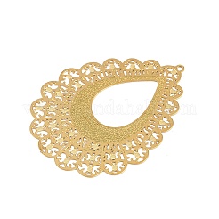 Подвески из нержавеющей стали 304 с травленым металлическим декором&nbsp;STAS-H236-06G