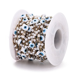 Цепочки из бусин ручной работы и искусственного жемчуга CHS-T006-13G