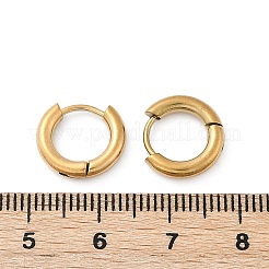 202 серьги-кольца из нержавеющей стали Huggie Hoop&nbsp;EJEW-F111A-12mm-G