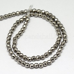 Electroplate non magnetici ematite sintetico fili di perline&nbsp;G-J169B-3mm-M
