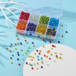 Perline di semi di vetro rotonde a 8 colore&nbsp;SEED-YW0001-52