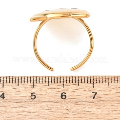 Anelli in acciaio inossidabile 304 con micro pavé di zirconi cubici&nbsp;RJEW-D356-01G