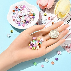 5 стиль непрозрачные и прозрачные акриловые бусины для рукоделия MACR-YW0003-48A