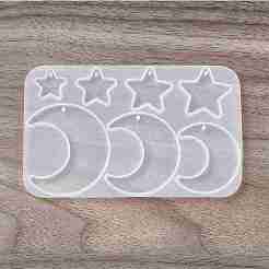 Силиконовые Молды для подвесок на тему астрономии луны X-DIY-E065-07B