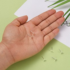 925 круглая плоская серьга-гвоздик из стерлингового серебра STER-T002-201S