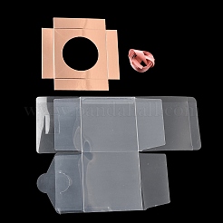 Transparente Verpackungsboxen für Cupcakes mit Papierboden&nbsp;PL-CBA0AB9-01C