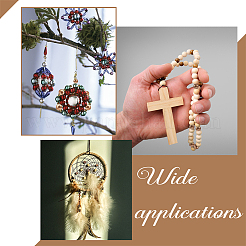 120 шт. 3 вида экологически чистых деревянных бусин WOOD-GA0001-42