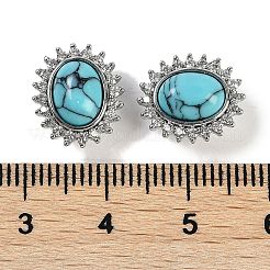 Синтетический бирюзовый пришитый стразы KK-P283-02B-P