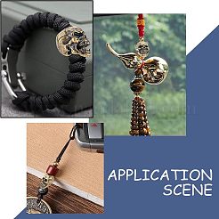 3шт 3 стильные латунные бусины&nbsp;KK-FG0001-10