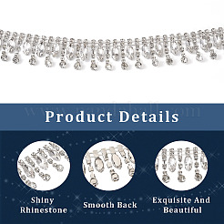 Железная цепочка со стразами и кристаллами CH-CW0001-02