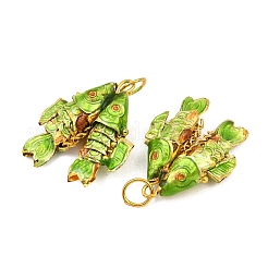 Латунные перегородчатые подвески&nbsp;KK-P251-A01-G-08