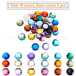 36 adesivo per gioielli extra large in 18 colori&nbsp;TACR-FG0001-02