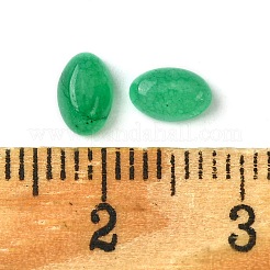 天然石ホワイトジェイドカボション  オーバル  染め  ライムグリーン  6x4x2~2.5mm&nbsp;G-A094-01A-21