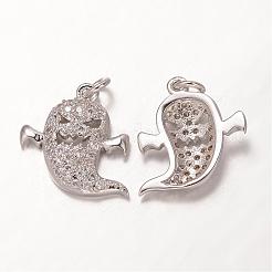 Хэллоуин латунные подвески из фианита ZIRC-K026-02-M-NR