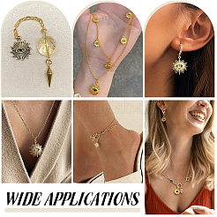 24 шт. 12 стиля латунные подвески с микропаве и кубическим цирконием&nbsp;KK-PH0012-97