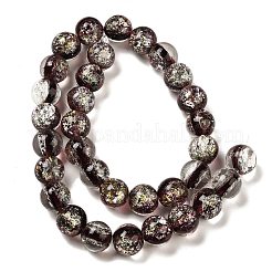 Нити стеклянных бусин из дихроичной фольги ручной работы DICH-U001-10D