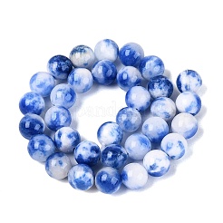 Colliers de perles de jade persan teintées naturellement&nbsp;G-Q609-12mm-01