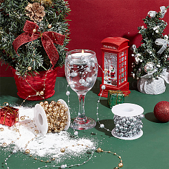 20м 2-х цветные пластиковые круглые звенья из бусин DIY-SC0024-97A