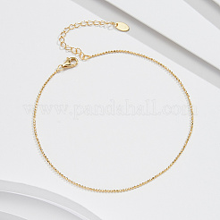 925 браслет-цепочка из стерлингового серебра AJEW-Z029-18G