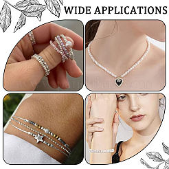 200 шт. 925 бусины-разделители из стерлингового серебра&nbsp;STER-BBC0001-87