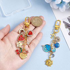 2 шт. подвеска из сплава эмали и страз&nbsp;HJEW-NB00315