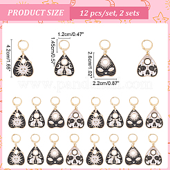 Маркеры стежков для говорящей доски из сплава эмали HJEW-AB00199