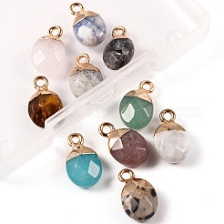 10 шт. 10 стиля подвески из натуральных драгоценных камней&nbsp;G-LS0002-15