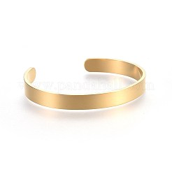 Браслеты-манжеты из нержавеющей стали 304&nbsp;BJEW-E361-11G