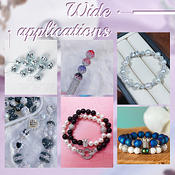 8 шт. бусины из полимерной глины со стразами RB-UN0001-20