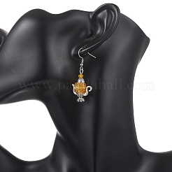 Boucles d'oreilles pendantes en perles de verre&nbsp;EJEW-MZ00703-01
