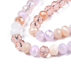 Стеклянные бусины с гальваническим покрытием &nbsp;EGLA-N002-12I