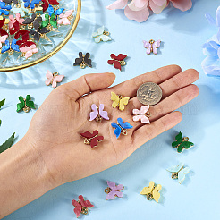 54шт 9 цвета подвески из акрилового сплава MACR-TA0001-60