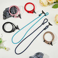 6шт. набор браслетов из хлопка 6 цветов с тремя петлями BJEW-FI0001-66