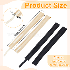 8 шт. двухцветная полиэстеровая подкладка для уменьшения размера шапки AJEW-BC0006-98