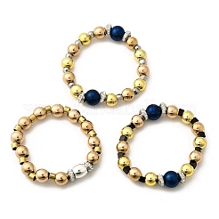 Нержавеющая сталь 304 и 201 с глиняными браслетами BJEW-D314-01