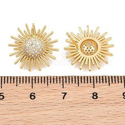 Boucles d'oreilles en laiton avec micro pavé de zircons cubiques pour femmes&nbsp;KK-CBA17E5-04G
