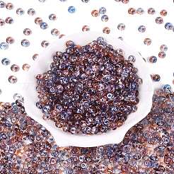 Perles de rocaille en verre de couleurs transparentes&nbsp;SEED-Q042-01A-A11