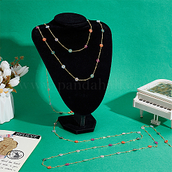 Цепи из латунных цветочных звеньев длиной 2.5 м&nbsp;CHC-PH0001-28