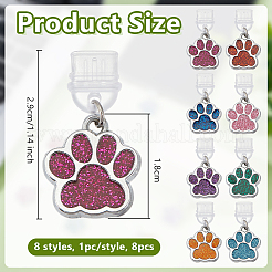 8 шт. 8 стиля пластиковых мобильных пылезащитных заглушек HJEW-OC00183