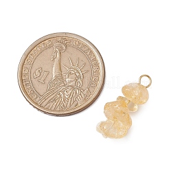 10 шт. 5 цвета 12 созвездия натуральный цитрин и аквамарин и золотистый обсидиан и белый лунный камень и дымчатый кварц подвески PALLOY-JF02839-12