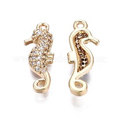 Латунные микропаве прозрачные подвески с фианитом KK-Q764-010