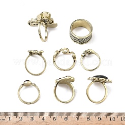 Наборы колец из сплава с акрилом RJEW-Z119-01AG