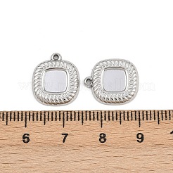 Оправы для подвесок из нержавеющей стали 304 в виде кабошонов&nbsp;STAS-L303-34P