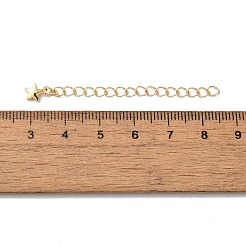 Латунные концы стойки с цепочкой и подвесками KK-F873-09LG