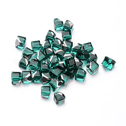 Cabochons di vetro cubo sfaccettato&nbsp;GGLA-L007C-02